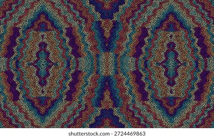 Patrón tribal aborigen australiano tradicional con intrincados puntos y líneas, aborigen, indígena, cultura, arte Patrón de Vector sin fisuras