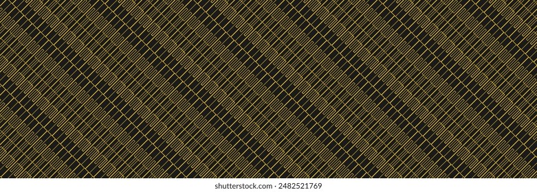 Traditional background pattern design with a combination of black and gold colors