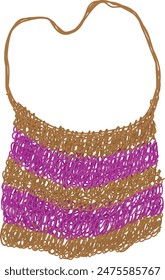 Traditional bag from the Papuan tribe, noken, Indonesian Papuan bag