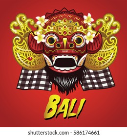 Traditional Balinese Barong Mask