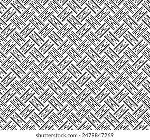 traditional bamboo rattan basket Wooden striped weave seamless pattern. wickerwork handicraft texture wicker surface background design for vintage style craft furniture material