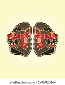 Traditional Barong Mask from Bali 