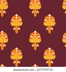 TRADITIONAL BAROQUE REPEAT PRINT SEAMLESS PATTERN VECTOR