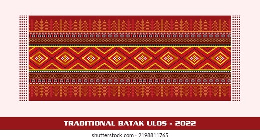 Traditional Batak Ulos 2022 Batak Ulos เวกเตอร์สต็อก ปลอดค่าลิขสิทธิ์