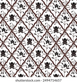 Traditional Batik Indonesia Pattern Sido Mulyo means a hope for high achievement