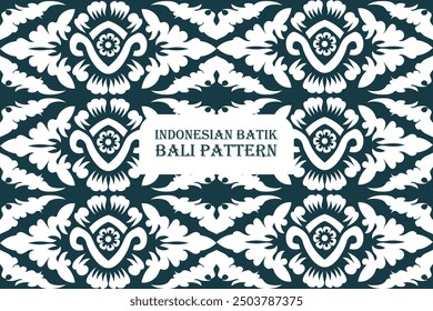 Diseño de patrón de batik tradicional de Indonesia