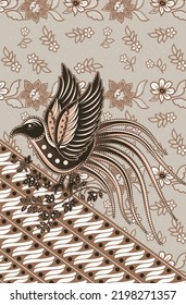 Traditional Batik Pattern from Indonesia Vector Illustration. Batik Motifs Cloth. Batik National Day Design for Poster Banner Template Flyer. 