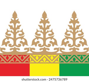traditional batik pattern vector ornament. suitable for batik motifs, Malay songket cloth, clothing motifs, backgrounds, embellishments, carpets, knitwear, embroidery styles.