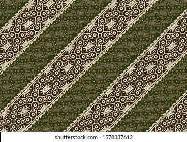Traditional Batik Patterns in Indonesian Classic Batik Luxury Style