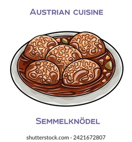 Semmelknödel  are a traditional Bavarian dish made from stale bread rolls, onions, eggs, and milk