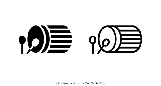 A traditional bedug drum icon, symbolizing the call to prayer and celebration during Ramadan.