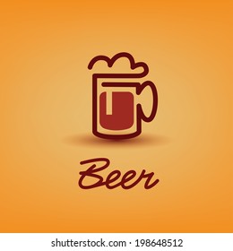 traditional beer cup symbol