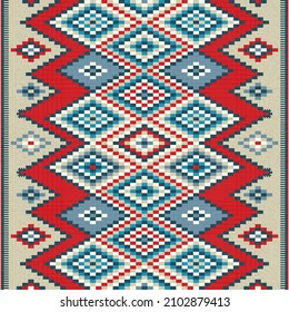 Traditional Berber embroidery seamless pattern, vector illustration