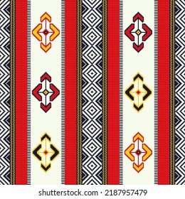 Traditional Berber embroidery seamless pattern, vector illustration