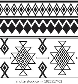 Traditional Berber Geometrical Decorations seamless pattern