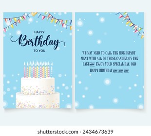 Traditional Birthday Invitation Card. Illustrator and designer. Wedding Invites, save the date, Birthday Invites, Video Invites, E-Cards.