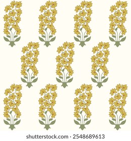 Diseño tradicional de impresión en bloque. patrón de diseño batik. diseño ajrakh. Formato de archivo EPS.