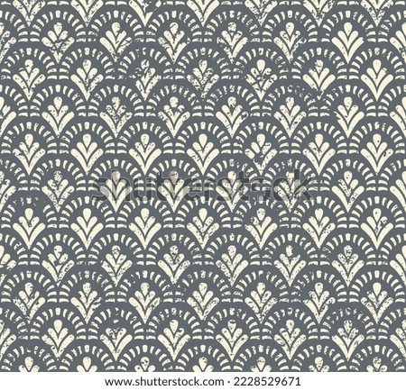 traditional block print design pattern. ajrakh design pattern. batik design pattern. EPS file format. 