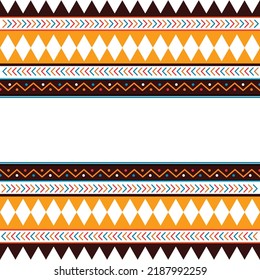 Traditional boho repeated hand draw flok background pattern 