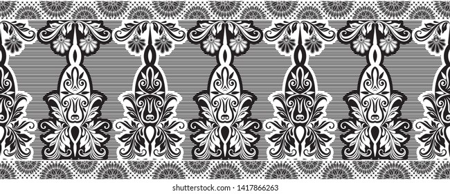 Traditional Border Design (Vector Pattern)