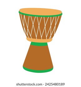 Traditional brazilian drum Percussion instrument Vector illustration