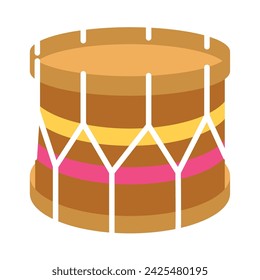 Traditional brazilian drum Percussion instrument Vector illustration