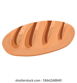 traditional bread delicious pastry product icon vector illustration design