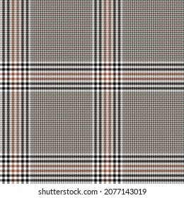 Traditional brown plaid. Seamless vector check pattern suitable for fashion, home decor and stationary.