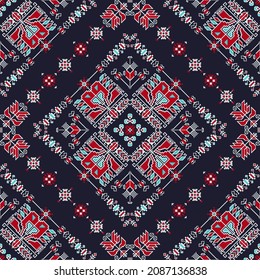 Traditional Bulgarian embroidery vector pattern