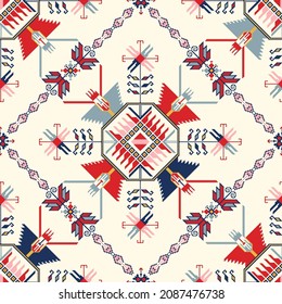 Traditional Bulgarian embroidery vector pattern
