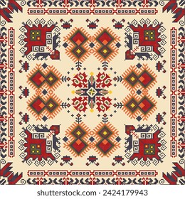 Traditional Bulgarian embroidery vector pattern