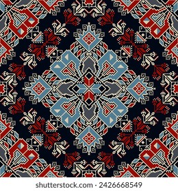 Traditional Bulgarian embroidery vector pattern