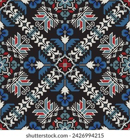 Traditional Bulgarian embroidery vector pattern