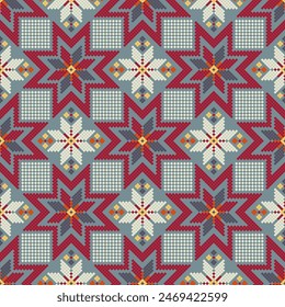 Traditional Bulgarian embroidery vector pattern
