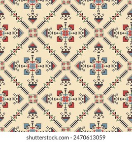 Traditional Bulgarian embroidery vector pattern