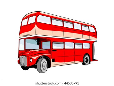 4,187 Double decker bus vector Images, Stock Photos & Vectors ...