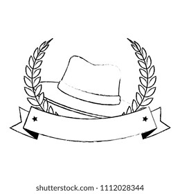 traditional canadian hat with wreath
