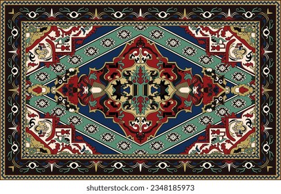 Traditional carpet, indigenous people, symbol of S-shape, belief of dragons Luxurious carpets. Persian Rug: Patterns, Motifs, Colors, And Layout	