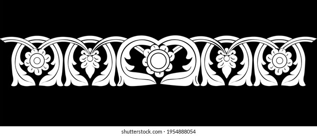 traditional carving pattern namely tirai bungo intanfrom minangkabau