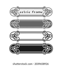 marco de ornamento celta tradicional en vector
