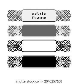 marco de ornamento celta tradicional en vector
