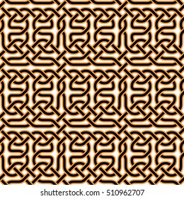 Traditional Celtic seamless pattern. Abstract vintage geometric wallpaper. Vector 10 EPS illustration.