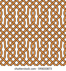Traditional Celtic seamless pattern. Abstract vintage geometric wallpaper. Vector 10 EPS illustration.