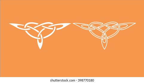 Traditional Celtic vector knots art design