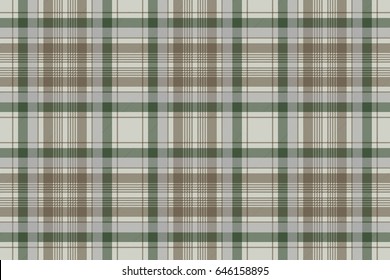 Traditional check plaid seamless pattern. Vector illustration.