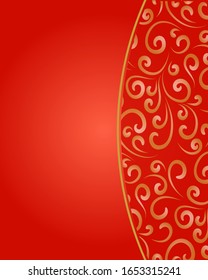 La Plantilla Tradicional De Fondo Chino Con La Textura De Las Nubes