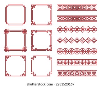 traditional chinese border design, chinese frame