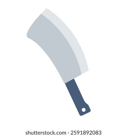 Traditional Chinese cleaver icon. Vector.