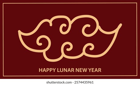 Traditional Chinese cloud vector illustration