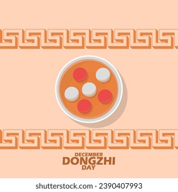 Traditional Chinese food in the form of colorful sticky rice balls called Tang Yuan as a symbol of family gathering on light brown background to celebrate Dongzhi Day or Chinese winter solstice